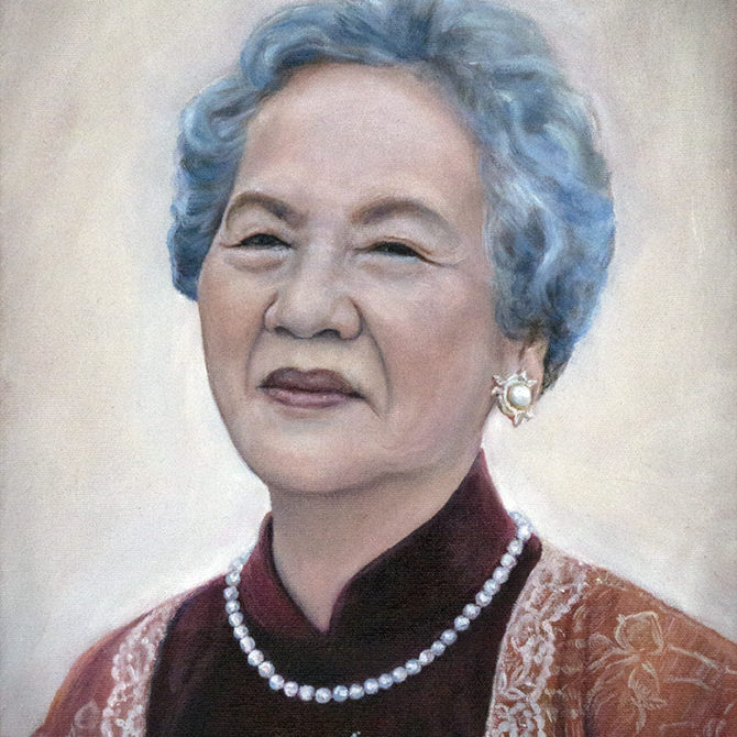 oil painting portrait woman, artist Lydia Pepin